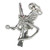 Fairy with magic wand sterling silver charm .925 Fairies charms