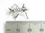 Ant sterling silver large charm pendant .925 Ants Insects charms side view