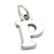 Letter P Initial sterling silver charm .925 Letters charms pendant A1