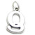 Letter Q Initial sterling silver charm .925 x 1 Letters charms pendant A1