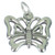 Butterfly sterling silver charm .925 x 1 Butterflies charms pendants