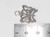 Butterfly sterling silver charm .925 Butterflies charms pendants detail