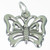 Butterfly sterling silver charm .925 Butterflies charms pendants additional view