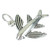Flying Fish sterling silver charm .925 x 1 Fishes charms