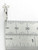 Letter W Initial sterling silver charm .925 Letters charms pendant A1 side view