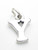 Letter Y Initial sterling silver charm .925 Letters charms pendant A1 additional view