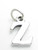 Letter Z Initial sterling silver charm .925 Letters charms pendant A1 additional view