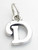 Script Letter D Initial sterling silver charm .925 x 1 Letters charms additional view