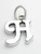 Script Letter H Initial sterling silver charm .925 Letters charms additional view