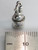 Rabbit in a magic hat sterling silver charm .925 x 1 Rabbits in Hats side view