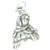 Madonna sterling silver 2D charm .925 x 1 Holy Religious charms