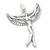 Fairy sterling silver charm pendant .925 fairies charms pendants B1