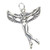 Fairy sterling silver charm pendant .925 x 1 fairies charms pendants C1