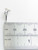 Script Letter V Initial sterling silver charm .925 Letters charms side view