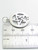 Pentacle sterling silver charm pendant .925 pentagram pentangle side view