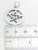 Pentacle sterling silver charm pendant .925 pentagram pentangle detail