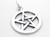 Pentacle sterling silver charm pendant .925 pentagram pentangle additional view