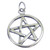 Pentacle sterling silver charm .925 x 1 pentangle pentagram pendants