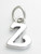 Script Letter Z Initial sterling silver charm .925 Letters charms additional view