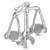 Scales of Justice sterling silver charm .925 x 1 Weighing Scale charms