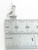 Number 4 Four sterling silver charm .925 Numbers charms pendants A1 detail