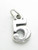 Number 5 Five sterling silver charm .925 x 1 Numbers charms pendants A1 additional view