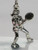 Tennis player female sterling silver charm .925 Sports charms additional view