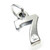 Number 7 Seven sterling silver charm .925 x 1 Numbers charms pendants A1