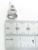 Number 8 Eight sterling silver charm .925 x 1 Numbers charms pendants A1 detail
