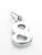 Number 8 Eight sterling silver charm .925 Numbers charms pendants A1 additional view