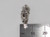 Microphone sterling silver charm .925 Microphones charms side view