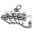 Royal Flush Poker sterling silver charm .925 Card Games charms