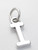 Roman Numeral Number 1 sterling silver charm .925 I Numerals charms additional view