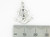 Anchor with Ships wheel sterling silver charm .925 x 1 Anchors charms