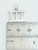 Roman Numeral Number 3 sterling silver charm .925 III Numerals charms detail