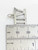 Roman Numeral Number 7 sterling silver charm .925 VII Numerals charms size example