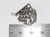 Pirate Ship sterling silver charm .925 Galleon Pirates Ships charms detail