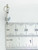 Roman Numeral Number 11 sterling silver charm .925 Eleven XI Numerals charms side view