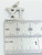 Roman Numeral Number 11 sterling silver charm .925 Eleven XI Numerals charms detail