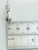 Roman Numeral Number 12 sterling silver charm .925 XII Numerals charms side view