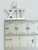 Roman Numeral Number 12 sterling silver charm .925 XII Numerals charms detail