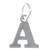 Letter A Initial sterling silver charm .925 Letters charms Style 6