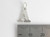 Letter A Initial sterling silver charm .925 Letters charms Style 6 side view