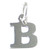 Letter B Initial sterling silver charm .925 Letters charms Style 6
