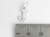Letter J Initial sterling silver charm .925 x 1 Letters charms Style 6 side view