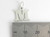 Letter M Initial sterling silver charm .925 Letters charms Style 6 side view