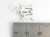 Letter M Initial sterling silver charm .925 Letters charms Style 6 detail