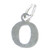 Letter O Initial sterling silver charm .925 x 1 Letters charms Style 6