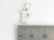 Letter P Initial sterling silver charm .925 Letters charms Style 6 side view