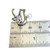Eye Of Horus sterling silver charm .925 Egyptian Egypt charms size example